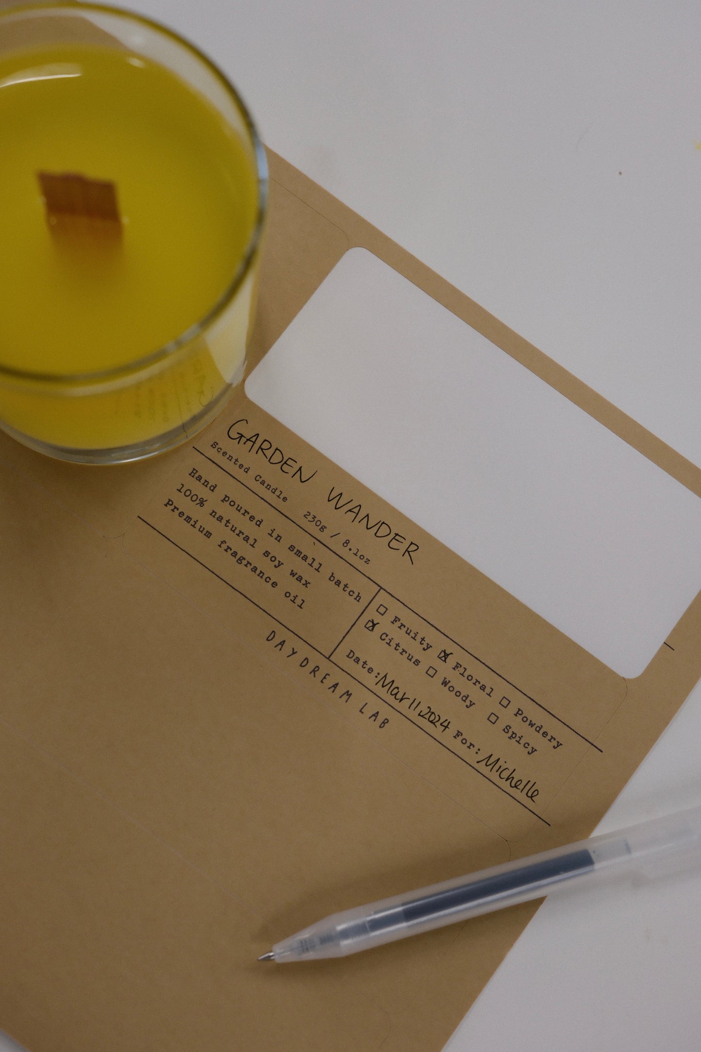 Classic Natural Soy Wax Container Candle 经典容器大豆蜡烛