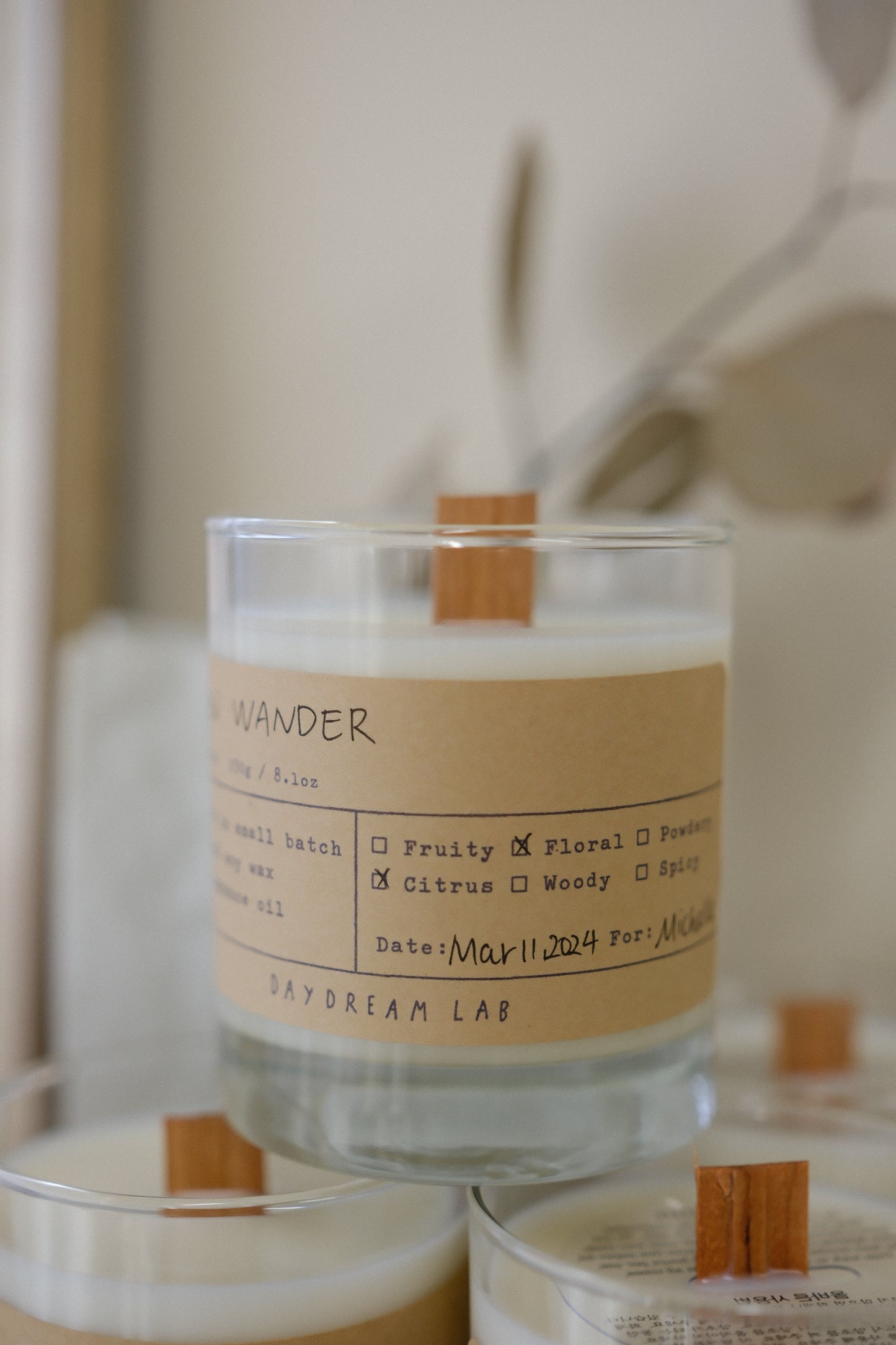Classic Natural Soy Wax Container Candle 经典容器大豆蜡烛
