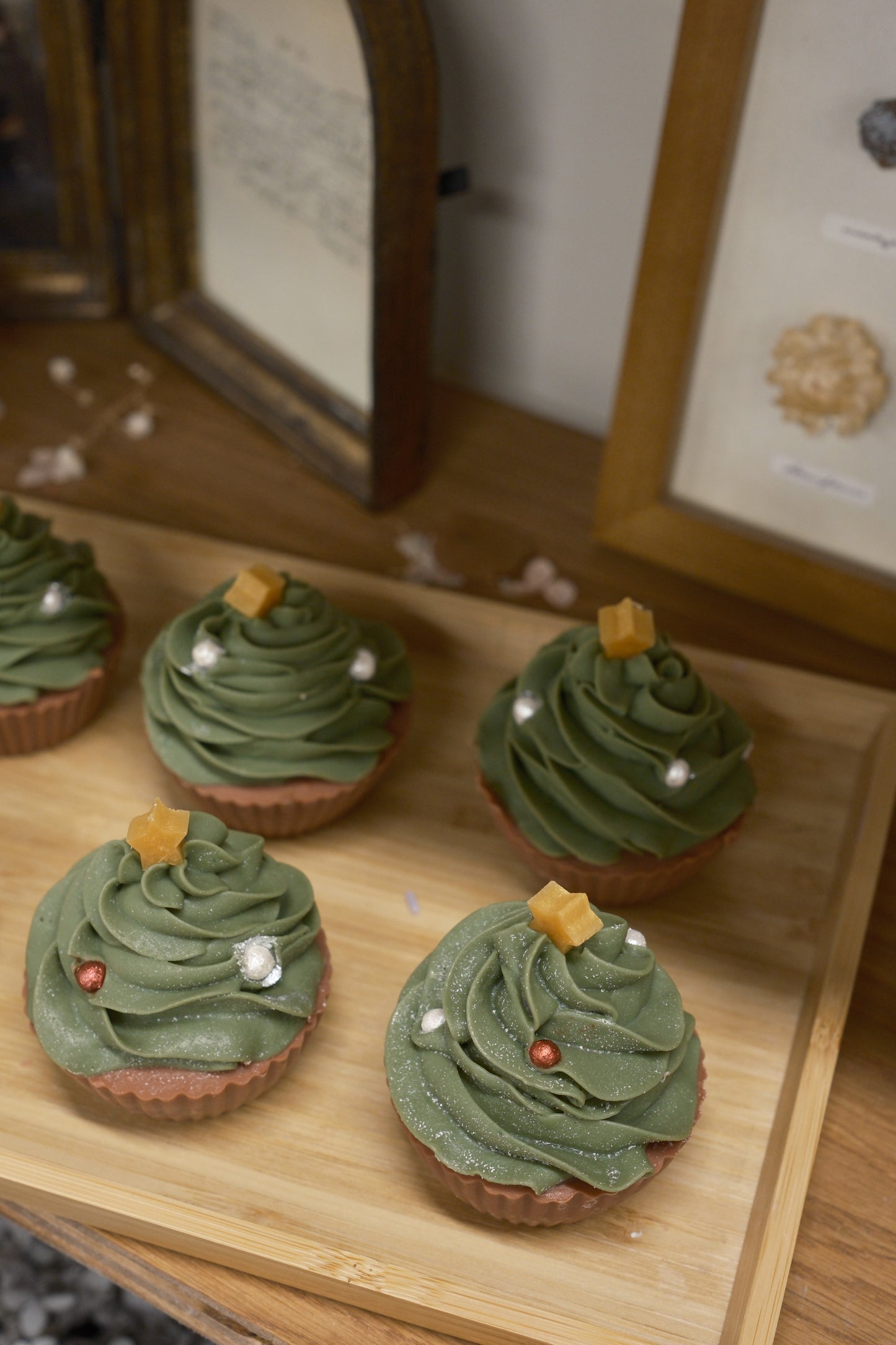 圣诞树纸杯蛋糕 🧁 冷制皂