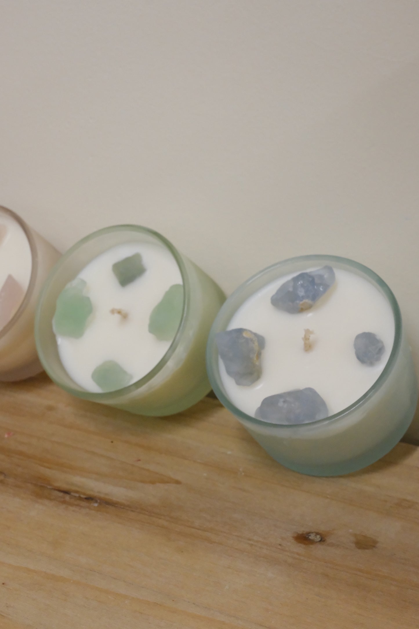 Crystal Glow / Healing Stone Soy Wax Container Candles