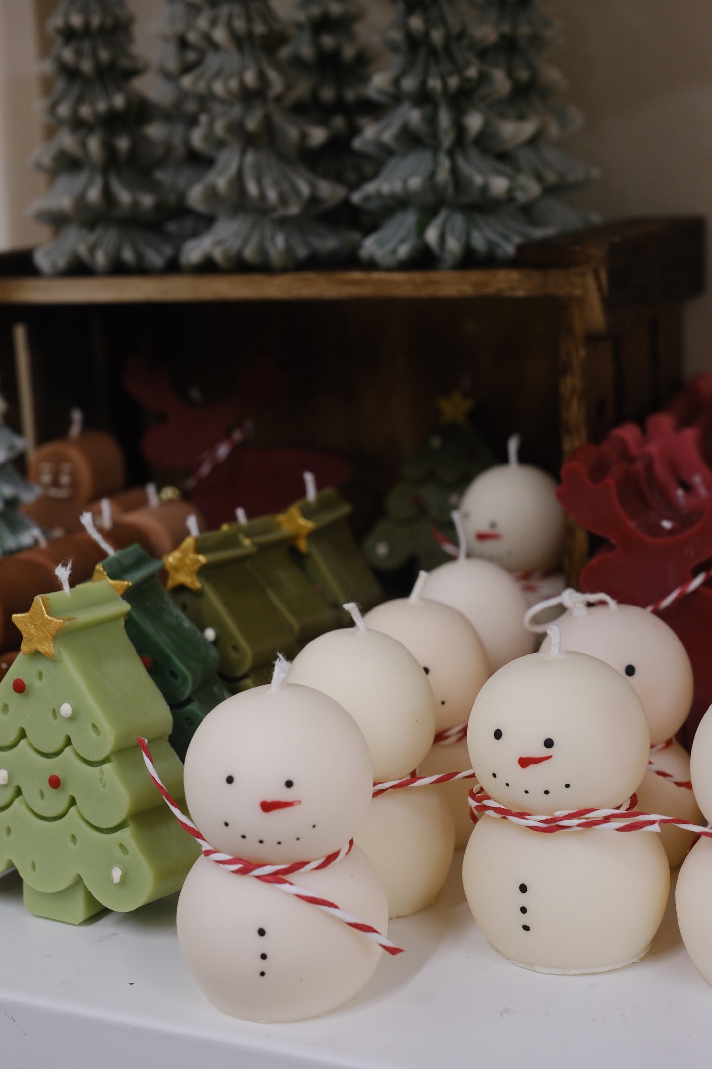 Christmas Candles Gift Set Classic Figures Soy Wax Candle | Set of Four