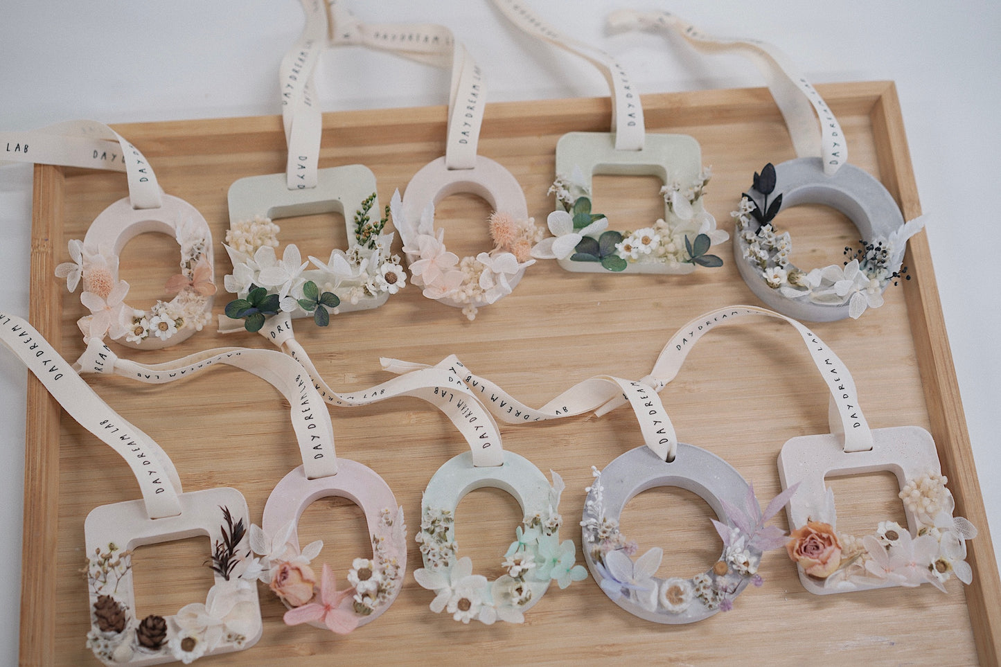 Dried Botanical Flowers Scented Wax Tablet | Gypsum Plaster 干花扩香蜡牌/石膏牌 (Pre-order)