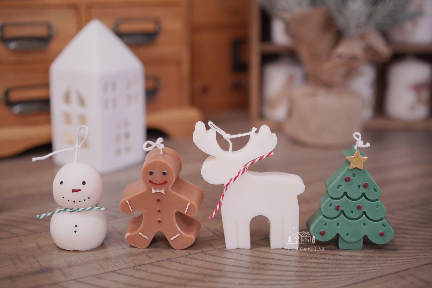 Christmas Candles Gift Set Classic Figures Soy Wax Candle | Set of Four