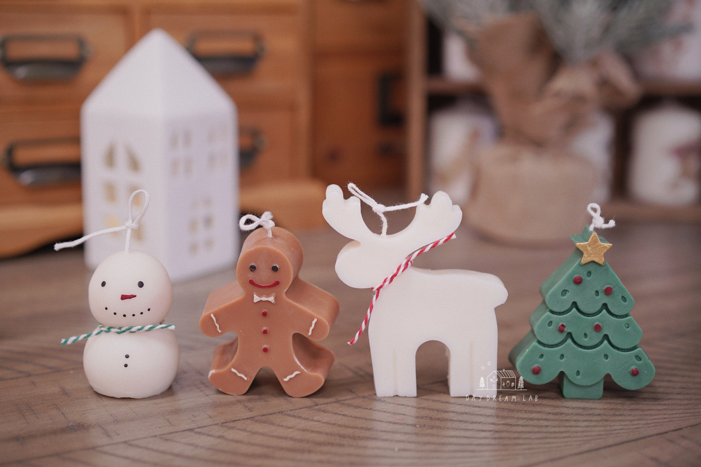 Christmas Candles Gift Set Classic Figures Soy Wax Candle | Set of Four