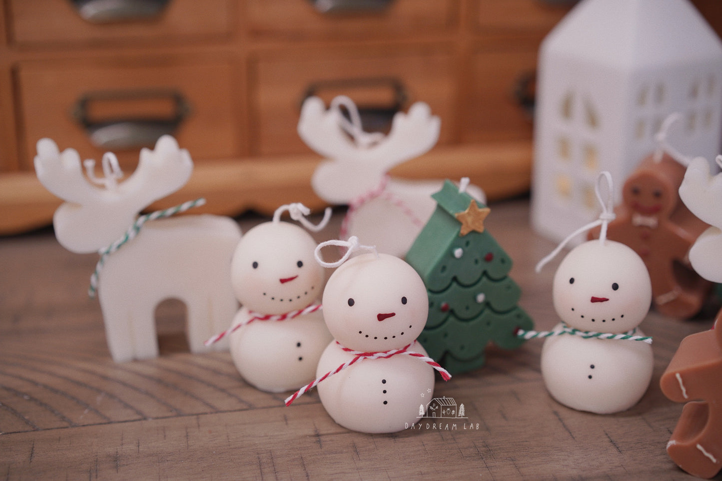 Christmas Candles Gift Set Classic Figures Soy Wax Candle | Set of Four