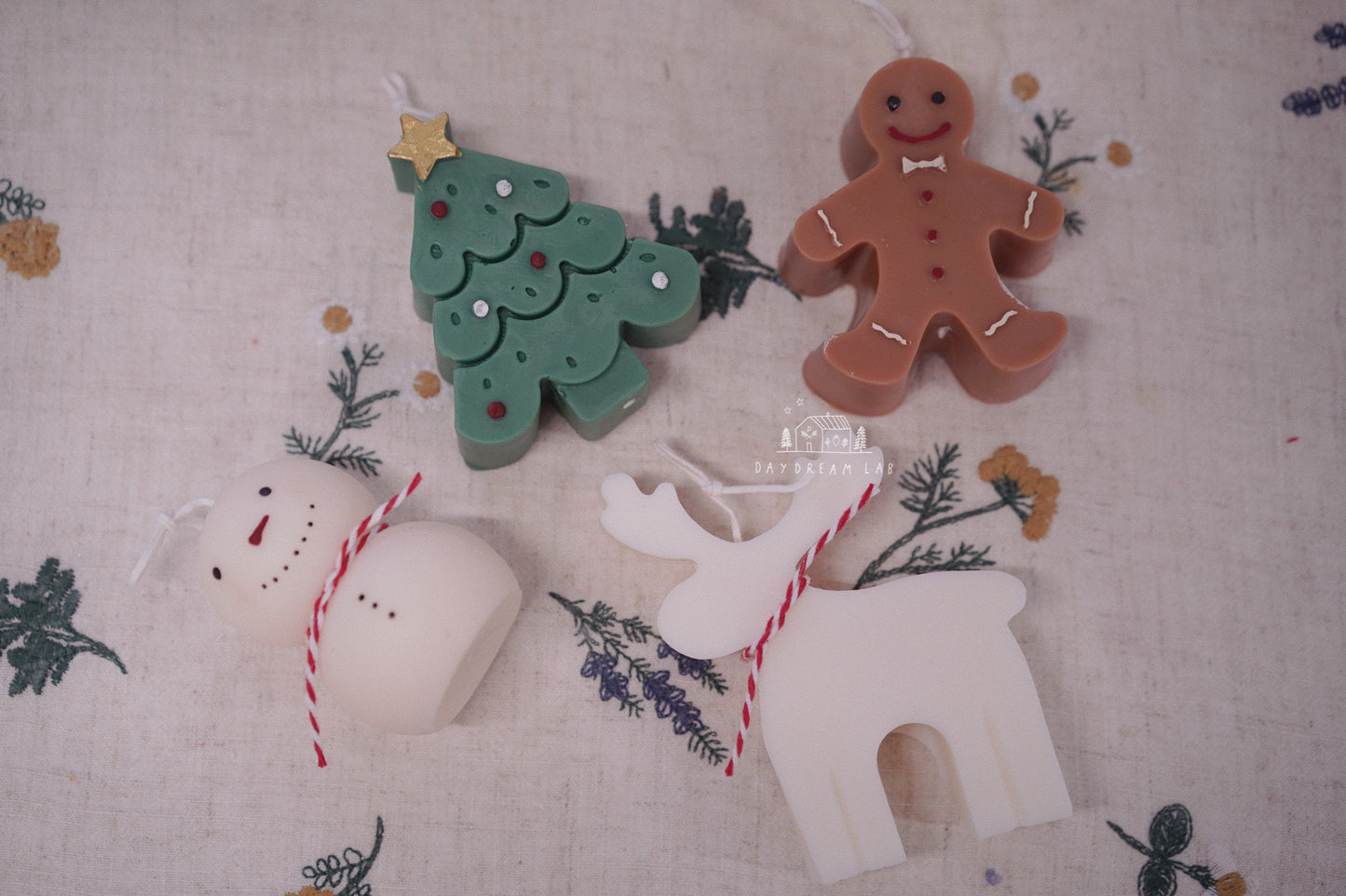 Christmas Candles Gift Set Classic Figures Soy Wax Candle | Set of Four