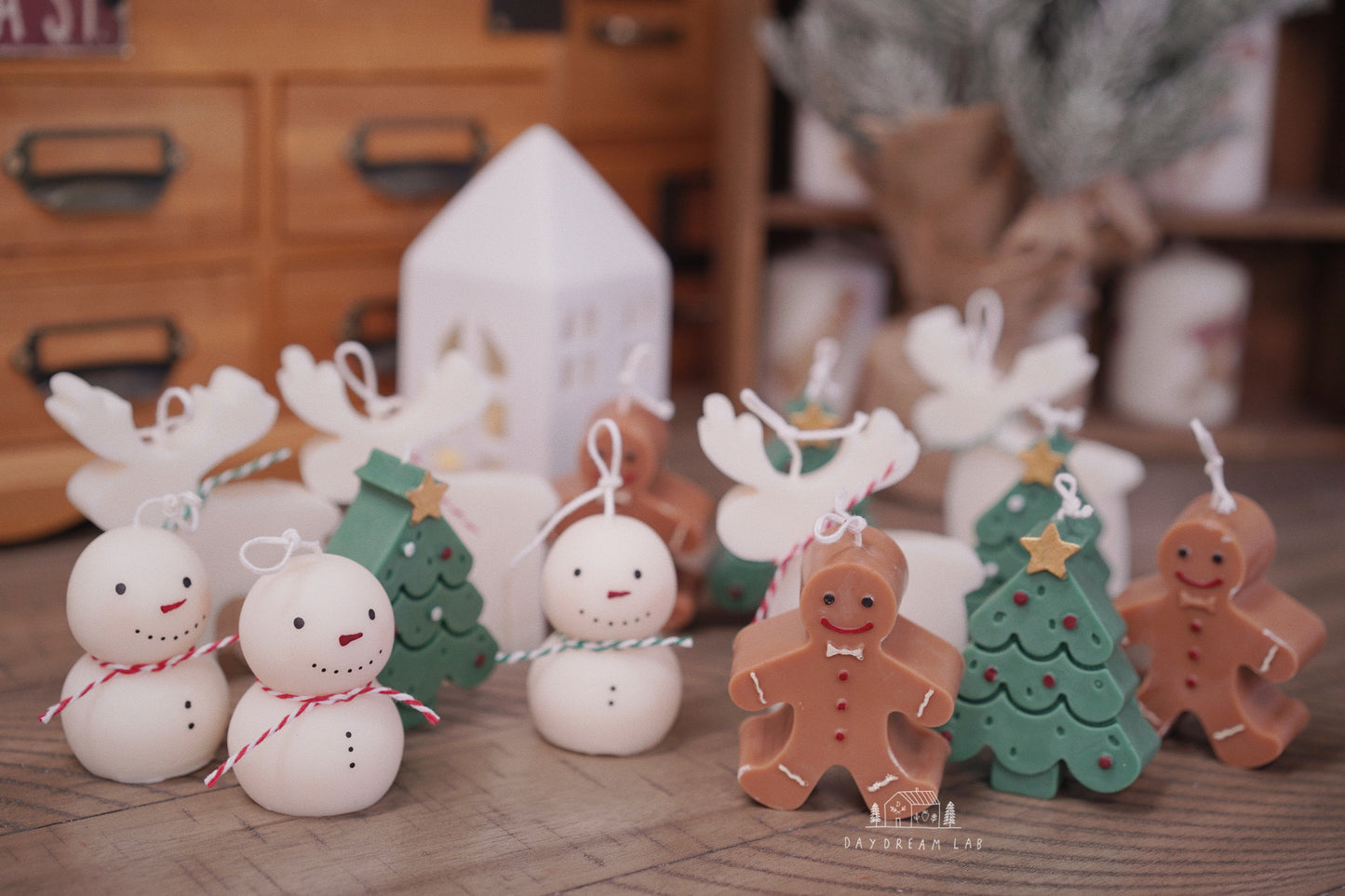 Christmas Candles Gift Set Classic Figures Soy Wax Candle | Set of Four