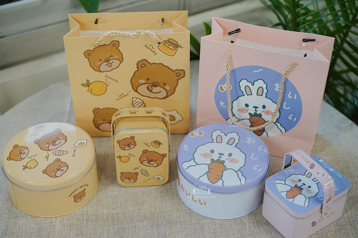 Cookie Soap Tin Giftbox with Cute Bear or Rabbit | 可爱小熊兔子饼干皂礼盒