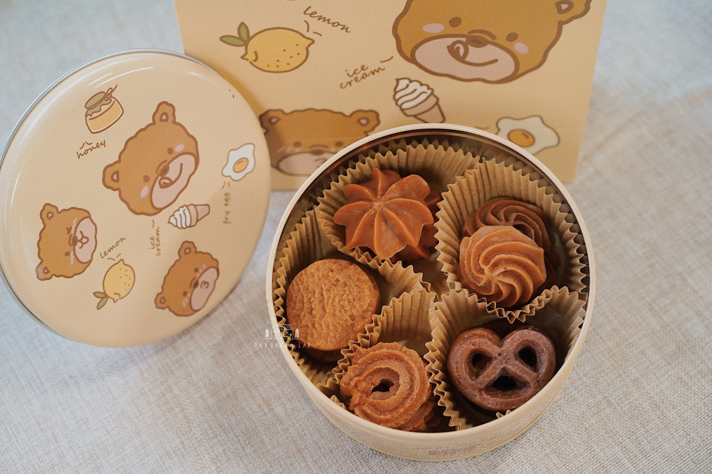 Cookie Soap Tin Giftbox with Cute Bear or Rabbit | 可爱小熊兔子饼干皂礼盒