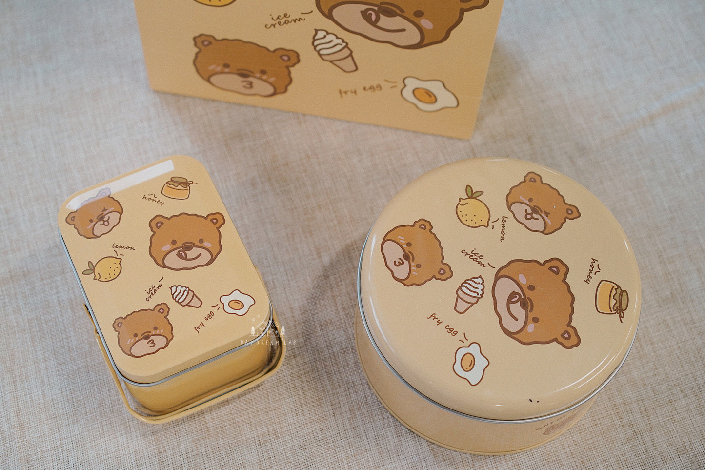 Cookie Soap Tin Giftbox with Cute Bear or Rabbit | 可爱小熊兔子饼干皂礼盒