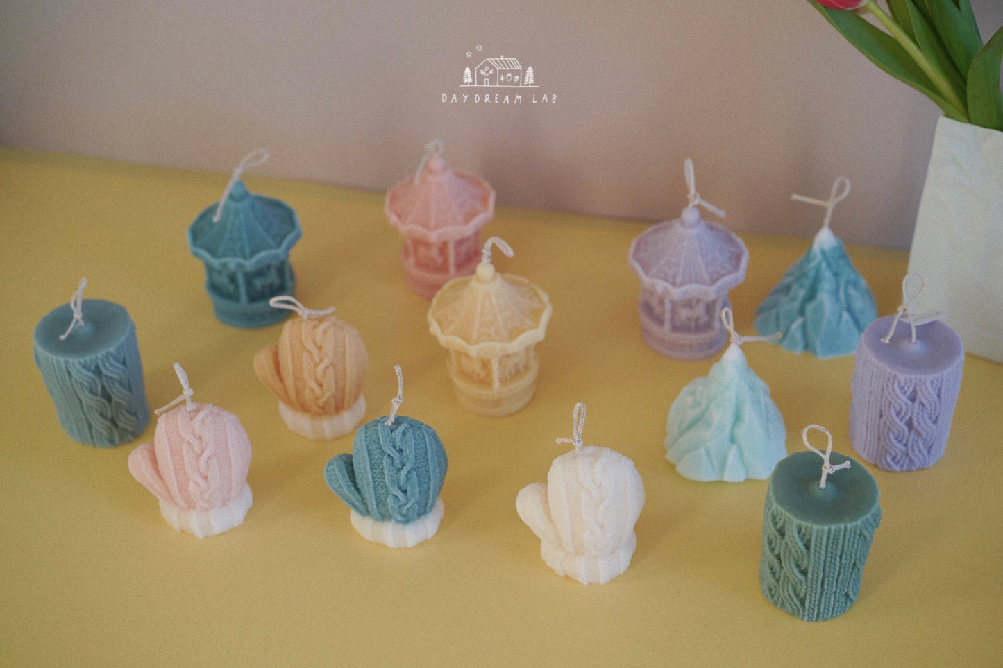 Iceberg Pillar Palm Wax Candle (Pre-order)
