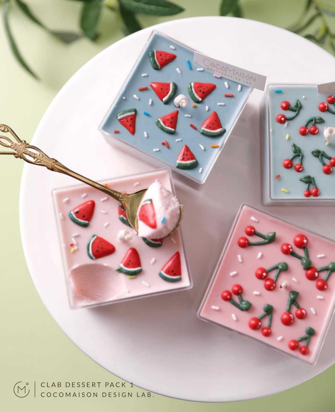 Certified Course - CLAB Dessert Pack 1 最新甜品蜡燃烧证书课程(可挖取的永恒不凝固的蜡燃烧)(可在线直播学习)