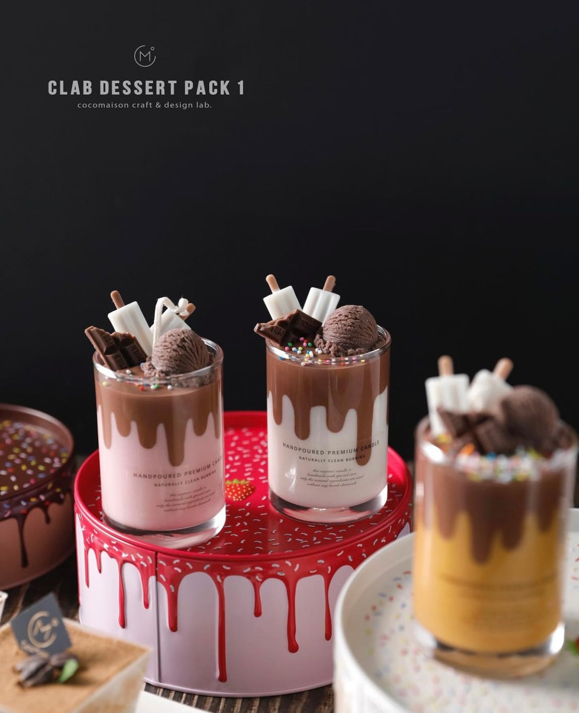Certified Course - CLAB Dessert Pack 1 最新甜品蜡燃烧证书课程(可挖取的永恒不凝固的蜡燃烧)(可在线直播学习)