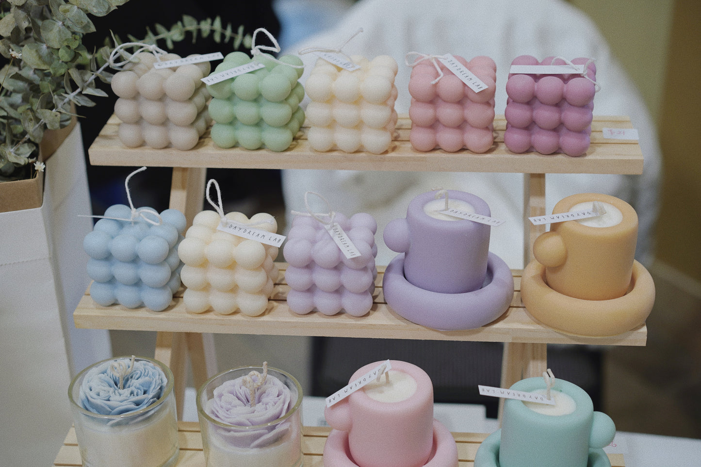 Bubble Cube Pillar Candles (Pre-order)