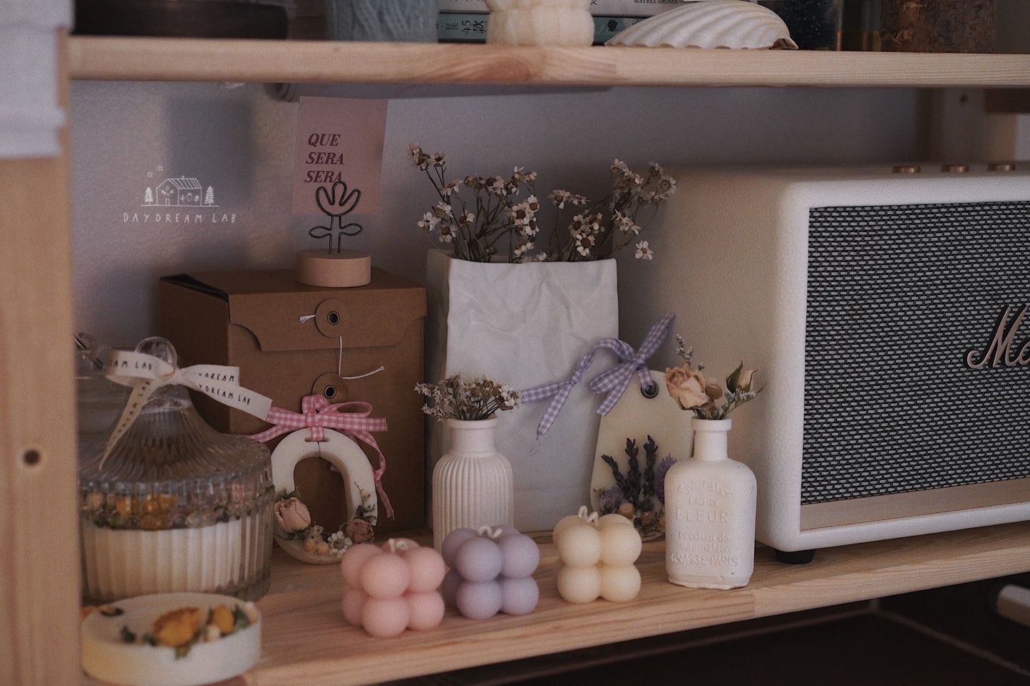 Bubble Cube Pillar Candles (Pre-order)