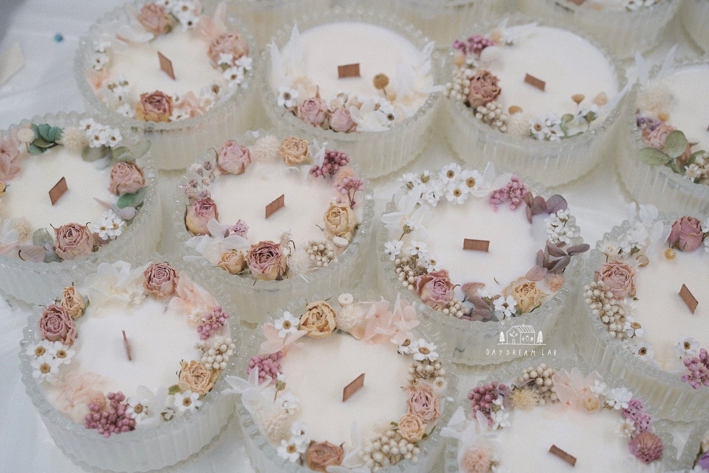 Floral Soy Wax Container Scented Message Candle (Pre-Order)