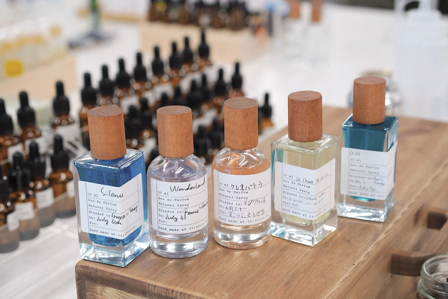 One-day Workshop - DIY your own perfumery products (5 Products) / 自制香氛调香【进阶】体验课程(含5款作品正装)