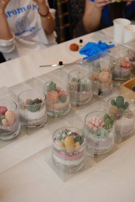 Workshop - 多肉盆栽蜡烛 Realistic Potted Plant Candle Workshop