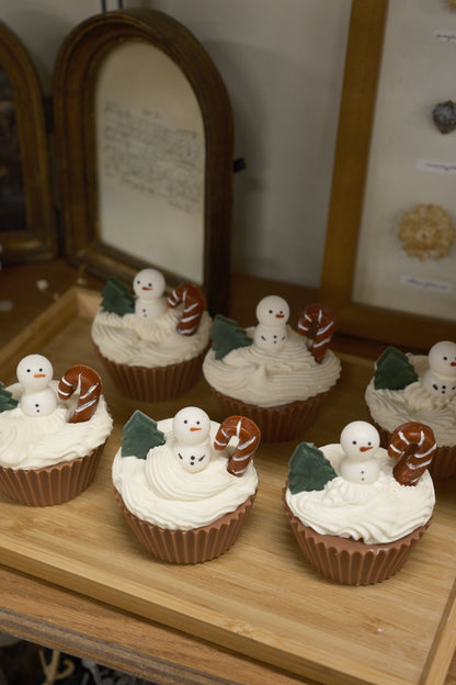 Little Snowman ⛄️ Cupcake Cold Process Soap