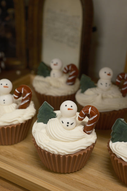 Little Snowman ⛄️ Cupcake Cold Process Soap
