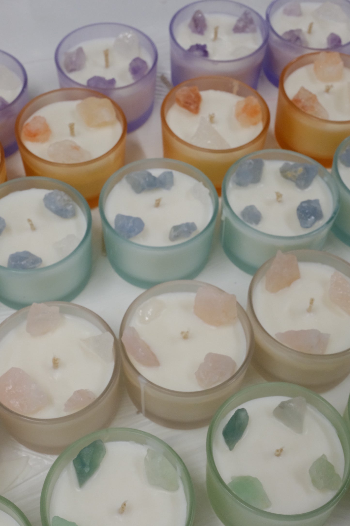 Crystal Glow / Healing Stone Soy Wax Container Candles