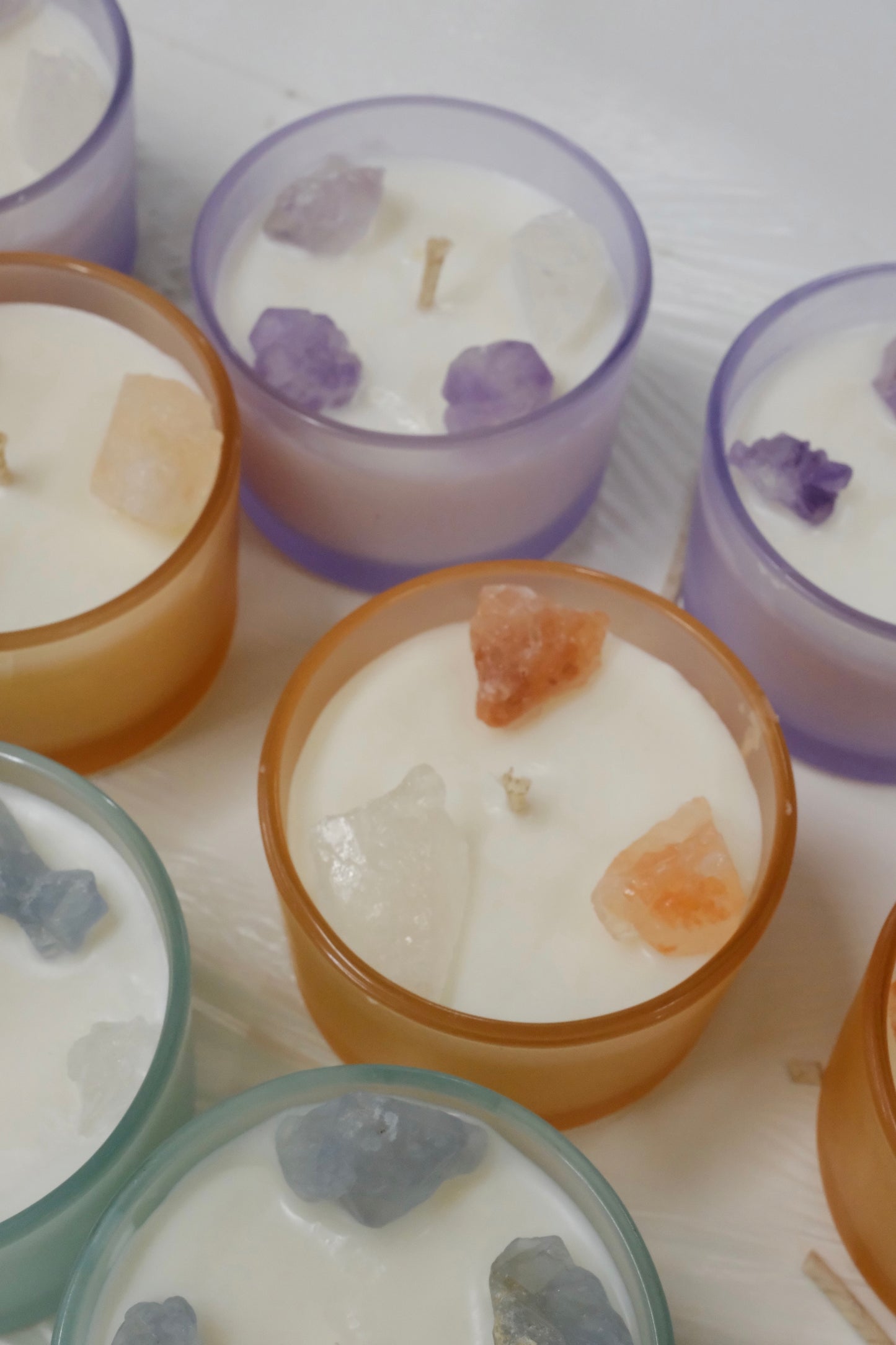 Crystal Glow / Healing Stone Soy Wax Container Candles