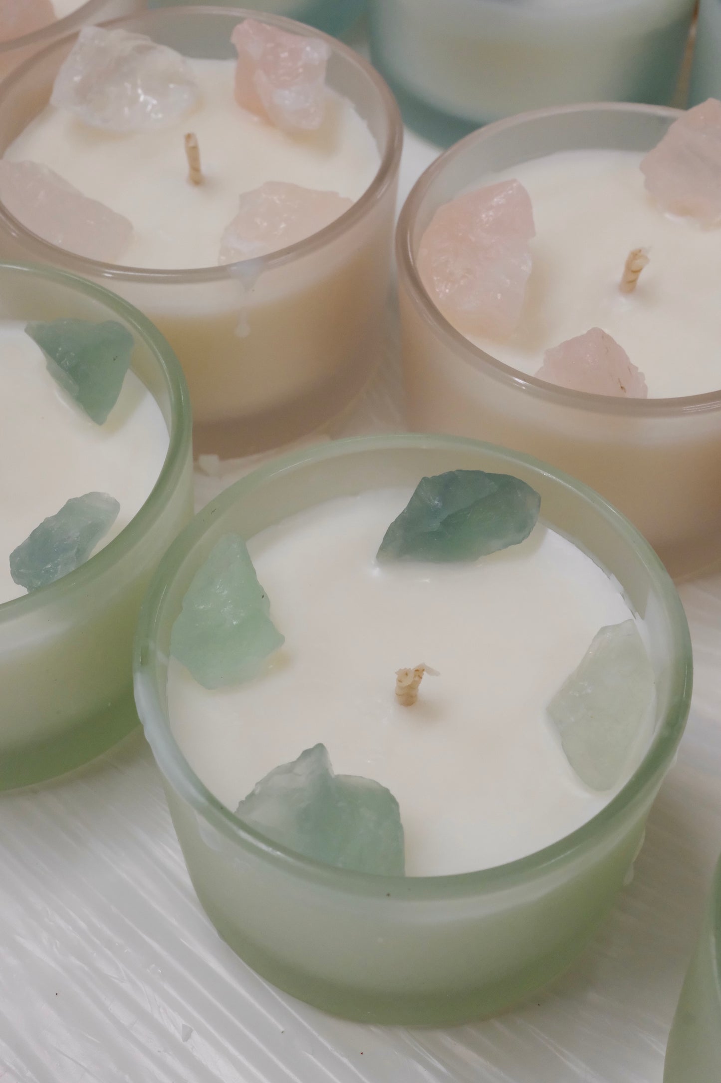 Crystal Glow / Healing Stone Soy Wax Container Candles