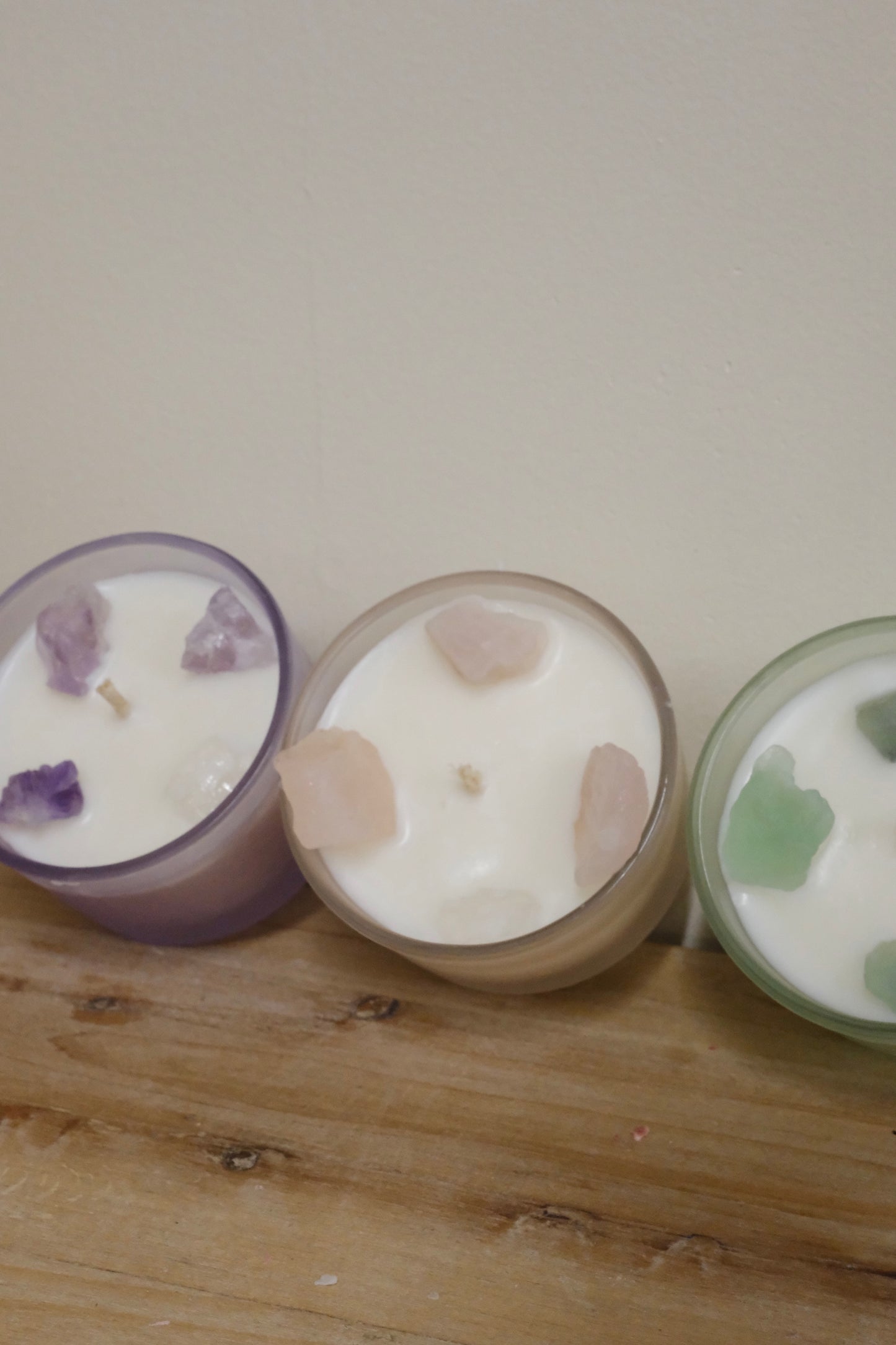 Crystal Glow / Healing Stone Soy Wax Container Candles