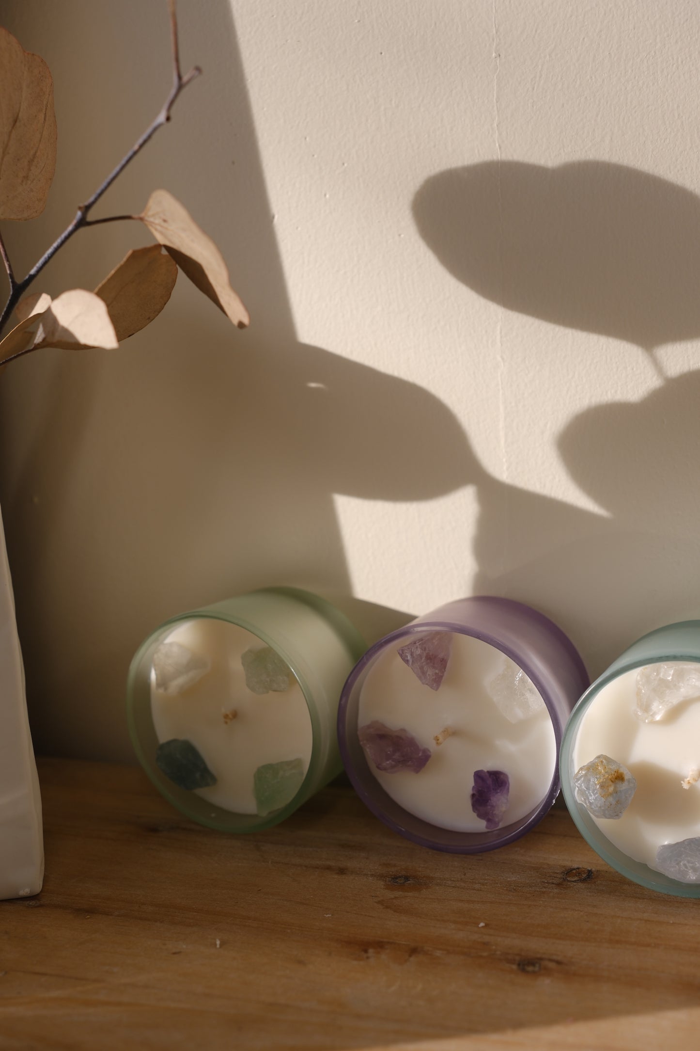 Crystal Glow / Healing Stone Soy Wax Container Candles