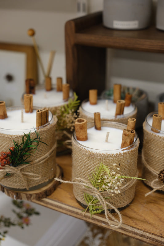 Cinnamon Stick Soy Wax Container Candle