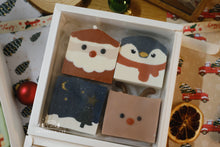 Load image into Gallery viewer, Christmas Cold Process Soap Gift Box - Classic Christmas Figures Kim
