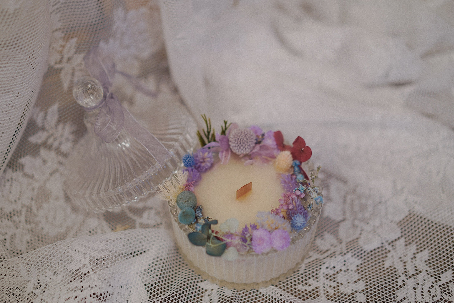 Workshop - Message/Propose Candle decorated with Dried flowers + Scented wax tablet 干花表白蜡烛+干花蜡牌