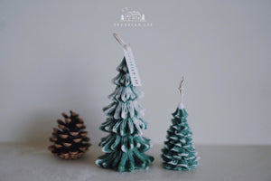 Pine Tree (Christmas Tree) Palm Wax Pillar Candle (Pre-order)