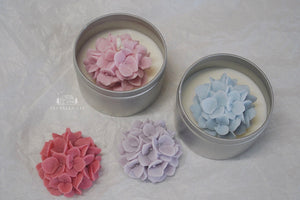 Flower Candle in a Tin | Soy Wax Container Candle (Pre-Order)