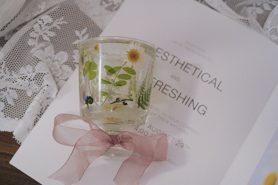 Workshop - 氛围感透明干花烛杯+大豆茶蜡 Dried Flower Candle Holder + soy tealights
