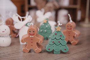 Christmas Workshop【圣诞限定】- Classic Christmas Figure Candles (Set of 4) 圣诞经典元素蜡烛（4件套）
