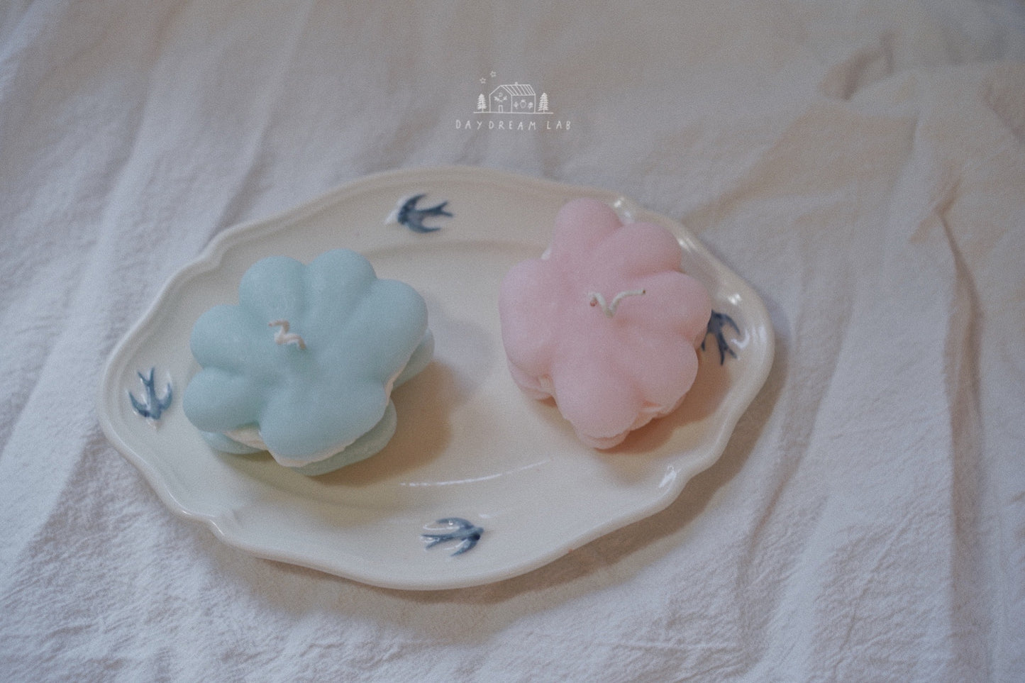 Shell Macaroon Pillar Candles (Pre-order)