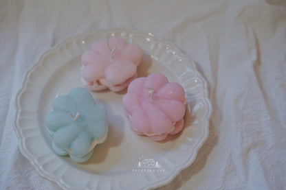 Shell Macaroon Pillar Candles (Pre-order)