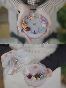 Workshop - Message/Propose Candle decorated with Dried flowers + Scented wax tablet 干花表白蜡烛+干花蜡牌