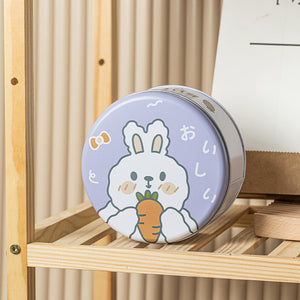 带可爱熊或兔子的曲奇皂罐礼盒 |可爱小熊兔饼干饼干礼盒