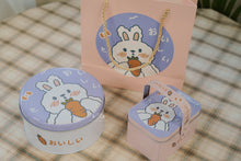 Load image into Gallery viewer, Cookie Soap Tin Giftbox with Cute Bear or Rabbit | 可爱小熊兔子饼干皂礼盒 Pre Order

