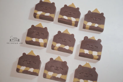 Mr. Bear 🐻 in Scarf Cold Process Soap