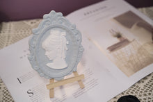 Load image into Gallery viewer, Vintage Cameo Scented Plaster | Air Freshner | Home Decor | Dried Flowers Included (pre-order)
