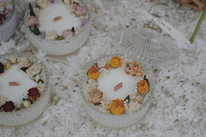 Floral Soy Wax Container Scented Candle in a Jar 干花表白蜡烛（预购） 