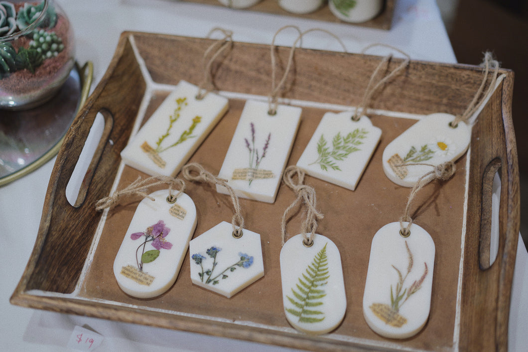 Pressed Flowers Scented Wax Tablet
