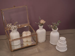 Mini Flower Vase Scented Plaster | Air Freshner | Home Decor | Dried Flowers Included (pre-order)