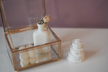 Load image into Gallery viewer, Wedding Cake Scented Plaster | Air Freshner | Home Decor | Dried Flowers Included (pre-order)
