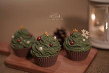 Load image into Gallery viewer, Christmas Tree Cupcake 🧁 Cold Process Soap
