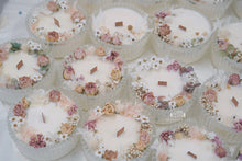 Load image into Gallery viewer, Floral Soy Wax Container Scented Message Candle (Pre-Order)
