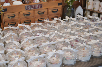 Floral Soy Wax Container Scented Message Candle (Pre-Order)